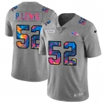 Baltimore Ravens #52 Ray Lewis Men's Nike Multi-Color 2020 NFL Crucial Catch NFL Jersey Greyheather