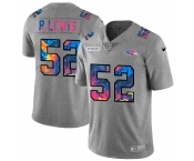 Baltimore Ravens #52 Ray Lewis Men's Nike Multi-Color 2020 NFL Crucial Catch NFL Jersey Greyheather
