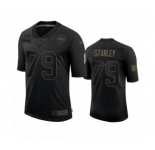 Baltimore Ravens #79 Ronnie Stanley Black 2020 Salute To Service Limited Jersey