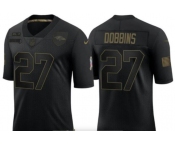 Men Baltimore Ravens #27 J.K.Dobbins Nike 2020 Salute To Service Limited Jersey Black