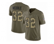 Men Nike Baltimore Ravens #32 Eric Weddle Limited Olive Camo Salute to Service NFL Jersey