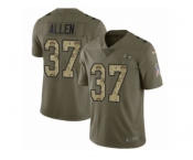 Men Nike Baltimore Ravens #37 Javorius Allen Limited Olive Camo Salute to Service NFL Jersey