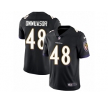 Men Nike Baltimore Ravens #48 Patrick Onwuasor Black Alternate Vapor Untouchable Limited Player NFL Jersey