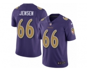 Men Nike Baltimore Ravens #66 Ryan Jensen Limited Purple Rush Vapor Untouchable NFL Jersey