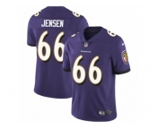 Men Nike Baltimore Ravens #66 Ryan Jensen Purple Team Color Vapor Untouchable Limited Player NFL Jersey