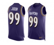 Men Nike Baltimore Ravens #99 Matt Judon Limited Purple Player Name & Number Tank Top NFL Jersey
