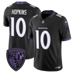 Men's Baltimore Ravens #10 DeAndre Hopkins Black 2026 F.U.S.E. Alternate Vapor Limited Football Stitched Jersey