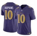 Men's Baltimore Ravens #10 DeAndre Hopkins Purple 2025 F.U.S.E. Vapor Limited Football Jersey