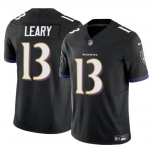 Men's Baltimore Ravens #13 Devin Leary Black 2023 F.U.S.E. Vapor Limited Football Jersey