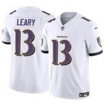 Men's Baltimore Ravens #13 Devin Leary White 2023 F.U.S.E. Vapor Limited Football Jersey