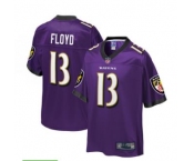 Men's Baltimore Ravens #13 floyd Purple Team Color Vapor Untouchable Limited Player Football Jersey