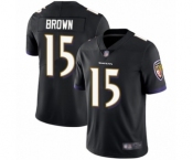 Men's Baltimore Ravens #15 Marquise Brown Black Alternate Vapor Untouchable Limited Player Football Jersey