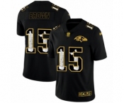Men's Baltimore Ravens #15 Marquise Brown Black Jesus Faith Limited Player Football Jersey