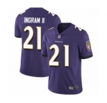 Men's Baltimore Ravens #21 Mark Ingram II Purple Team Color Vapor Untouchable Limited Player Football Jersey