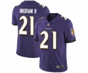 Men's Baltimore Ravens #21 Mark Ingram II Purple Team Color Vapor Untouchable Limited Player Football Jersey