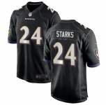 Men's Baltimore Ravens #24 Malaki Starks Nike Black Alternate Vapor F.U.S.E Limited Jersey