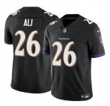 Men's Baltimore Ravens #26 Rasheen Ali Black 2025 F.U.S.E. Vapor Limited Football Jersey