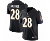 Men's Baltimore Ravens #28 Justin Bethel Black Alternate Vapor Untouchable Limited Player Football Jersey