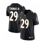 Men's Baltimore Ravens #29 Earl Thomas III Black Alternate Vapor Untouchable Limited Player Football Jersey