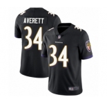 Men's Baltimore Ravens #34 Anthony Averett Black Alternate Vapor Untouchable Limited Player Football Jersey