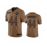 Men's Baltimore Ravens #44 Marlon Humphrey 2023 Brown Salute To Service Limited Football Stitched Jersey