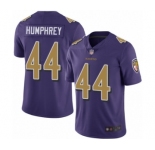 Men's Baltimore Ravens #44 Marlon Humphrey Limited Purple Rush Vapor Untouchable Football Jersey