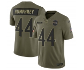 Men's Baltimore Ravens #44 Marlon Humphrey Olive 2025 Salute to Service Limited Football Stitched Jersey