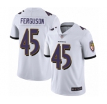 Men's Baltimore Ravens #45 Jaylon Ferguson White Vapor Untouchable Limited Player Football Jersey