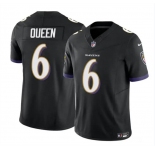 Men's Baltimore Ravens #6 Patrick Queen Black 2023 F.U.S.E. Vapor Limited Football Stitched Jersey