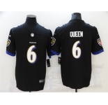 Men's Baltimore Ravens #6 Patrick Queen Nike Black Limited Player Jersey