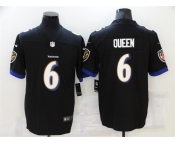 Men's Baltimore Ravens #6 Patrick Queen Nike Black Limited Player Jersey