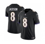 Men's Baltimore Ravens #8 Lamar Jackson Black 2023 F.U.S.E Vapor Jersey