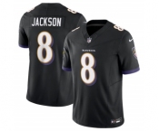 Men's Baltimore Ravens #8 Lamar Jackson Black 2023 F.U.S.E Vapor Jersey
