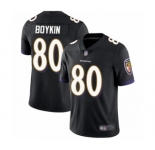 Men's Baltimore Ravens #80 Miles Boykin Black Alternate Vapor Untouchable Limited Player Football Jersey