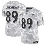 Men's Baltimore Ravens #89 Mark Andrews 2024 F.U.S.E. Arctic Camo Salute to Service Limited Football Stitched Jersey
