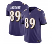 Men's Baltimore Ravens #89 Mark Andrews Purple 2023 F.U.S.E Vapor Jersey