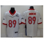 Men's Baltimore Ravens #89 Mark Andrews White Nike Royal 2022 NFC Pro Bowl Limited Player Jersey