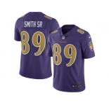 Men's Baltimore Ravens #89 Steve Smith Sr Nike Purple Color Rush Limited Jersey
