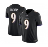 Men's Baltimore Ravens #9 Justin Tucker Black 2023 F.U.S.E Vapor Jersey