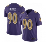 Men's Baltimore Ravens #90 Pernell McPhee Limited Purple Rush Vapor Untouchable Football Jersey