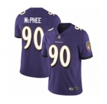 Men's Baltimore Ravens #90 Pernell McPhee Purple Team Color Vapor Untouchable Limited Player Football Jersey