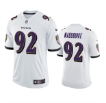 Men's Baltimore Ravens #92 Justin Madubuike White Vapor Untouchable Limited Player Football Jersey