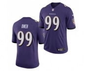 Men's Baltimore Ravens #99 Odafe Oweh Purple 2021 Limited Football Jersey