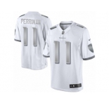 Men's Nike Baltimore Ravens #11 Breshad Perriman Limited White Platinum NFL Jersey