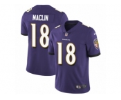 Men's Nike Baltimore Ravens #18 Jeremy Maclin Purple Team Color Vapor Untouchable Limited Player NFL Jersey
