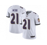 Men's Nike Baltimore Ravens #21 Lardarius Webb Vapor Untouchable Limited White NFL Jersey