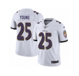 Men's Nike Baltimore Ravens #25 Tavon Young Vapor Untouchable Limited White NFL Jersey