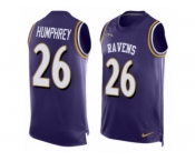 Men's Nike Baltimore Ravens #26 Marlon Humphrey Elite Purple Player Name & Number Tank Top NFL Jersey