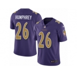 Men's Nike Baltimore Ravens #26 Marlon Humphrey Limited Purple Rush NFL Jersey