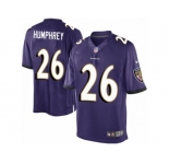Men's Nike Baltimore Ravens #26 Marlon Humphrey Limited Purple Team Color NFL Jersey